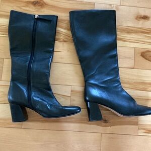 Bobbies Paris Black Leather Tamar Boots